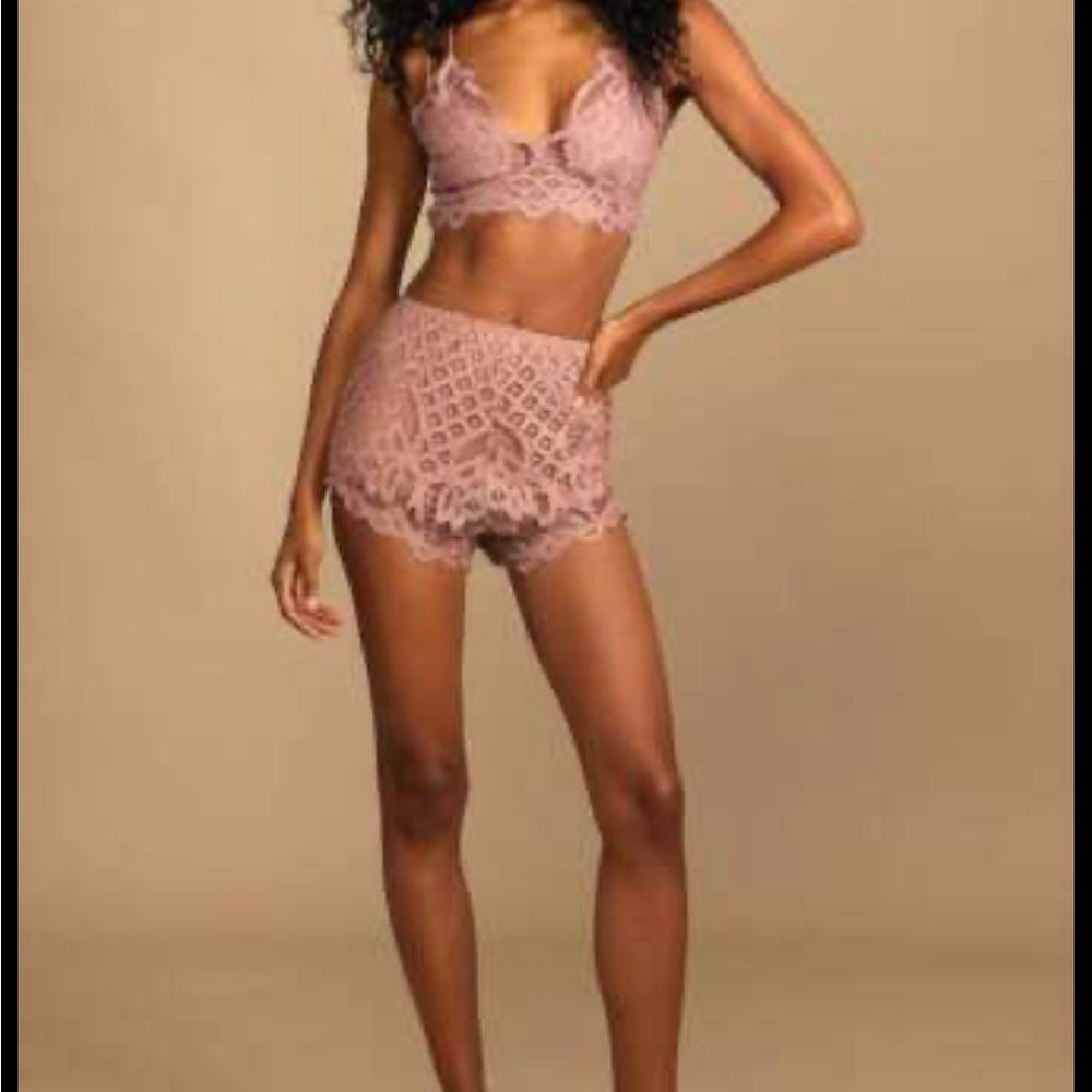 NWT Free People Adella Lace Crochet Boy Shorts MSRP $58